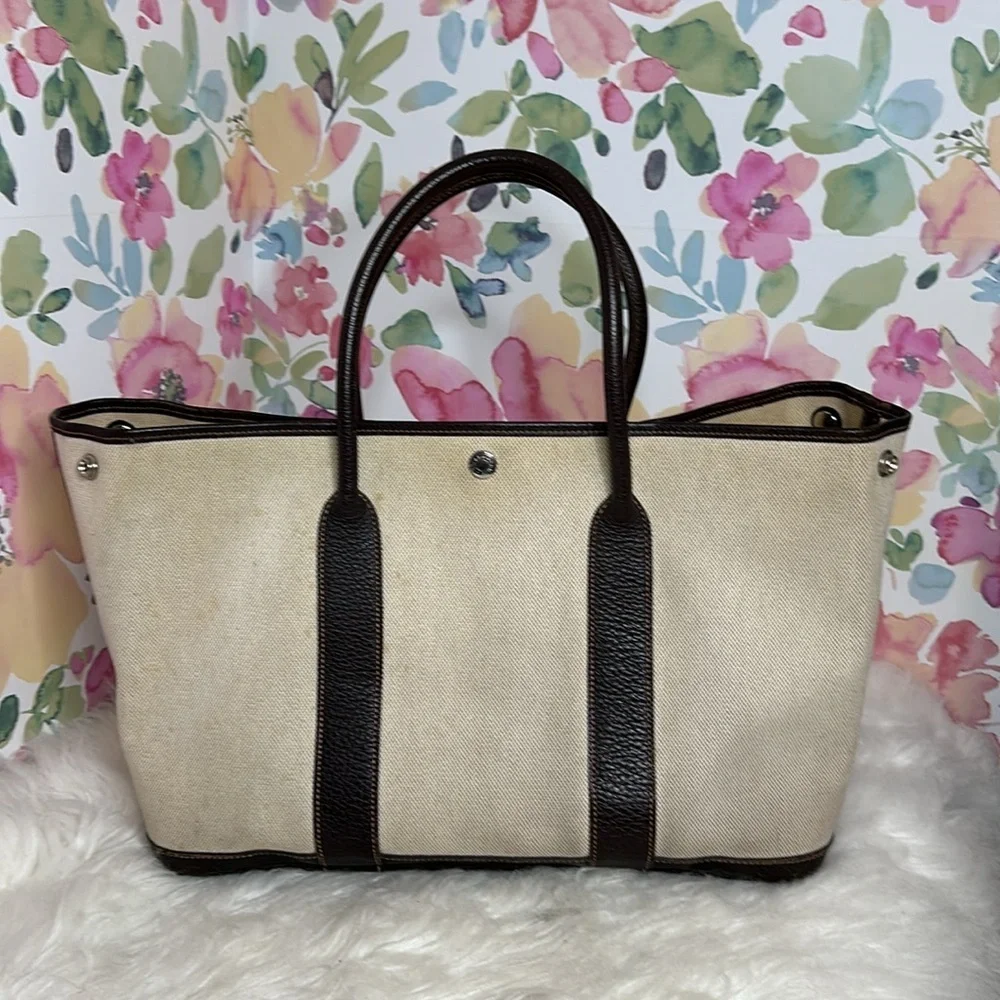 💯Authentic Hermes Garden Party Canvas 🍀 - Picture 7 of 16